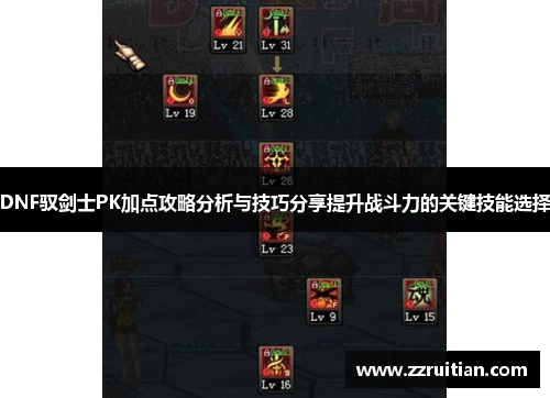 DNF驭剑士PK加点攻略分析与技巧分享提升战斗力的关键技能选择