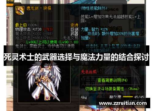 死灵术士的武器选择与魔法力量的结合探讨